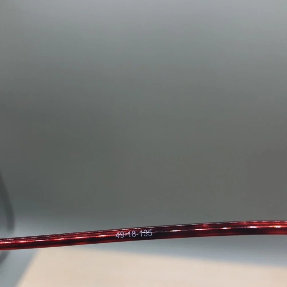 Parade 1507 Gold Red Brown Eyeglasses Frame 49-18-135